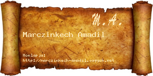 Marczinkech Amadil névjegykártya